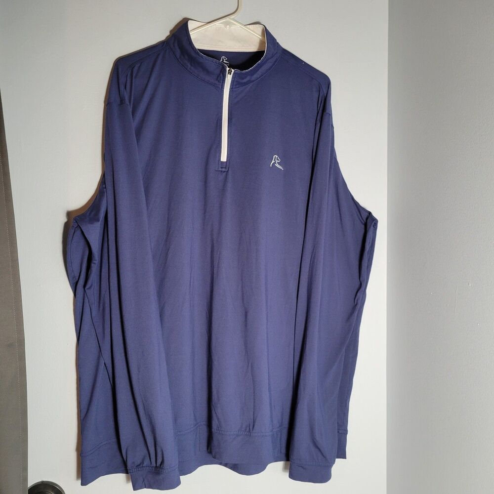 Rhoback 1/4 Zip Pullover Navy Performance Golf Layer Men’s Size XXLarge